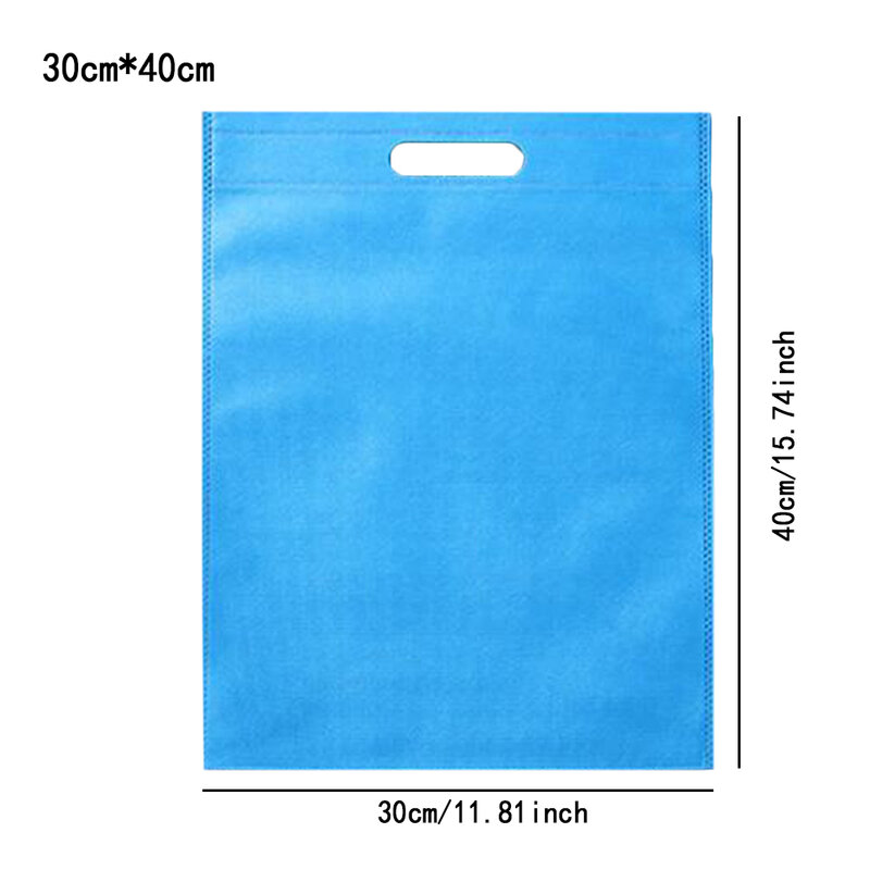 Bolsa ecológica de tela no tejida, bolso de compras reutilizable, 30x40/35x45cm, multifuncional, ecológico, a la moda, bolso plegable práctico