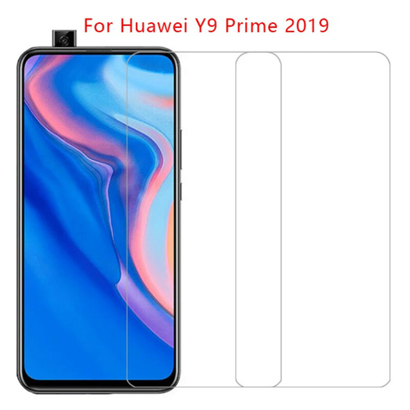 Protecteur d'écran pour Huawei, 2 pièces, Film en verre trempé pour Y9 Prime 2019 y5 y6 y7 y9 2019 Y7 Y6 Y9 pro 2019