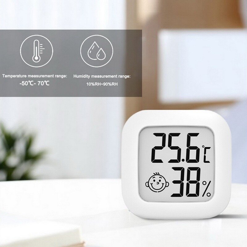 Digitale Thermometer 2 Lcd-scherm Digitale Hydrometer Draadloze Smart Temperatuur Vochtigheid Sensor Geen Batterij