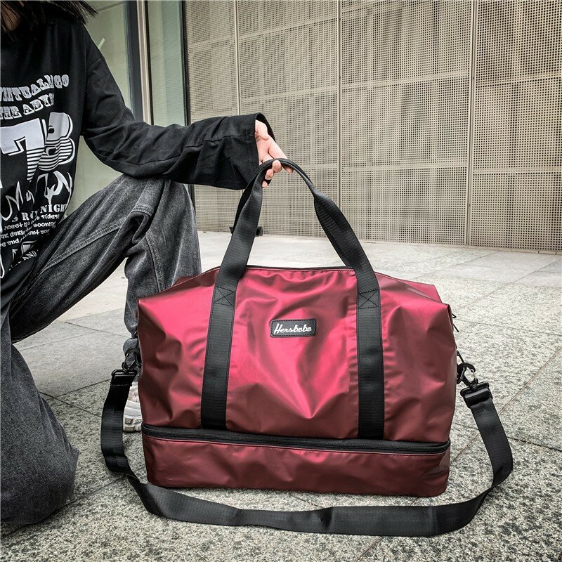 Free Shipping Travel Handbag Outdoor Excursion Business Luggage Bag Dry and Wet Separation Sports Fitness  Shoe