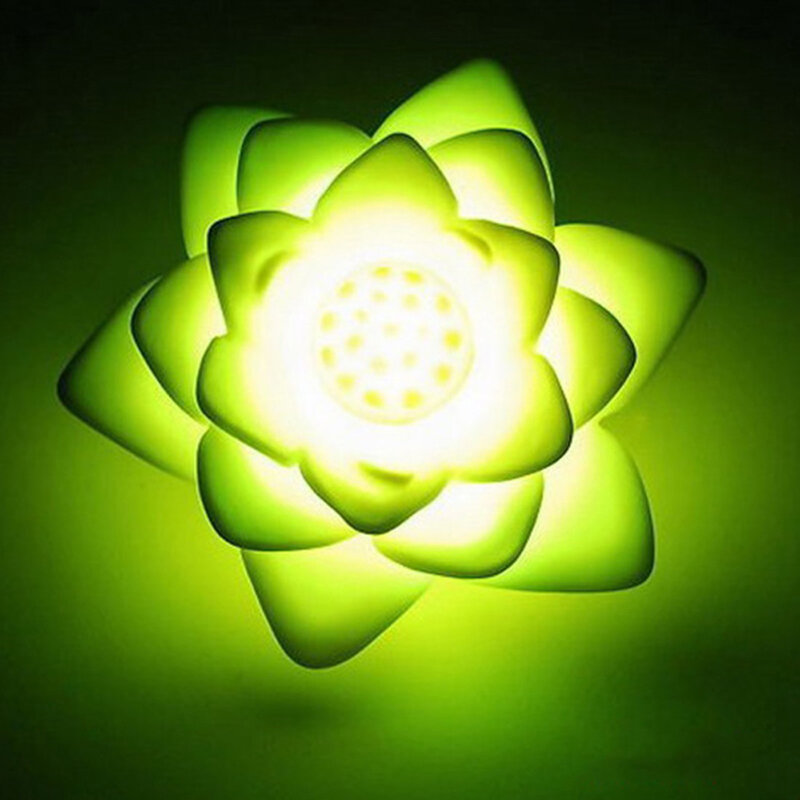 Luz de noche con flor de loto romántica, luz LED que cambia de Color, lámpara de humor romántica, decoración del hogar