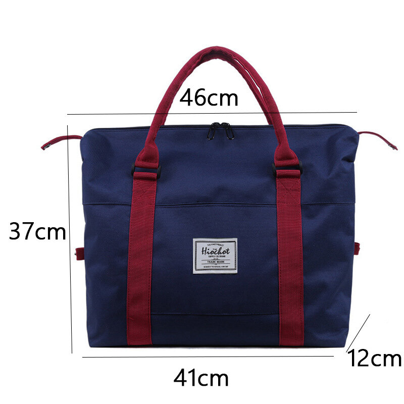 Trois sacs de voyage pour femmes, grande capacité, imperméable, bagages décontractés, mode, sac à bandoulière, sac à main