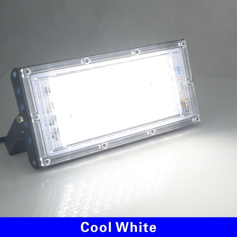 Reflector Led para exteriores, lámpara de calle impermeable IP65, iluminación de paisaje, luz de inundación de CA 220V-240V, 50W