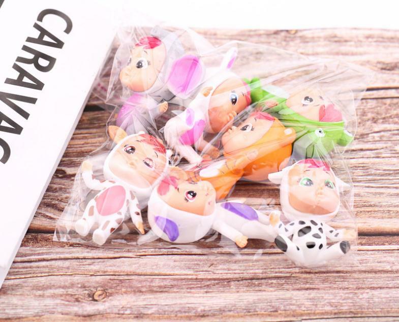 7cm 8pcs Crying Baby Doll For Kids Tears Dolls DIY Toy Cry Doll Children Birthday Christmas Gifts