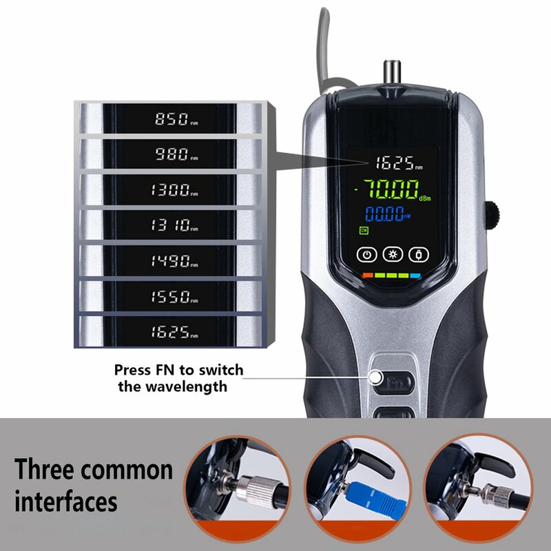 G750 Rechargeable Optical Power Meter Optical Power Detection Instrument ผุ Tester ตรวจสอบเครื่องมือ