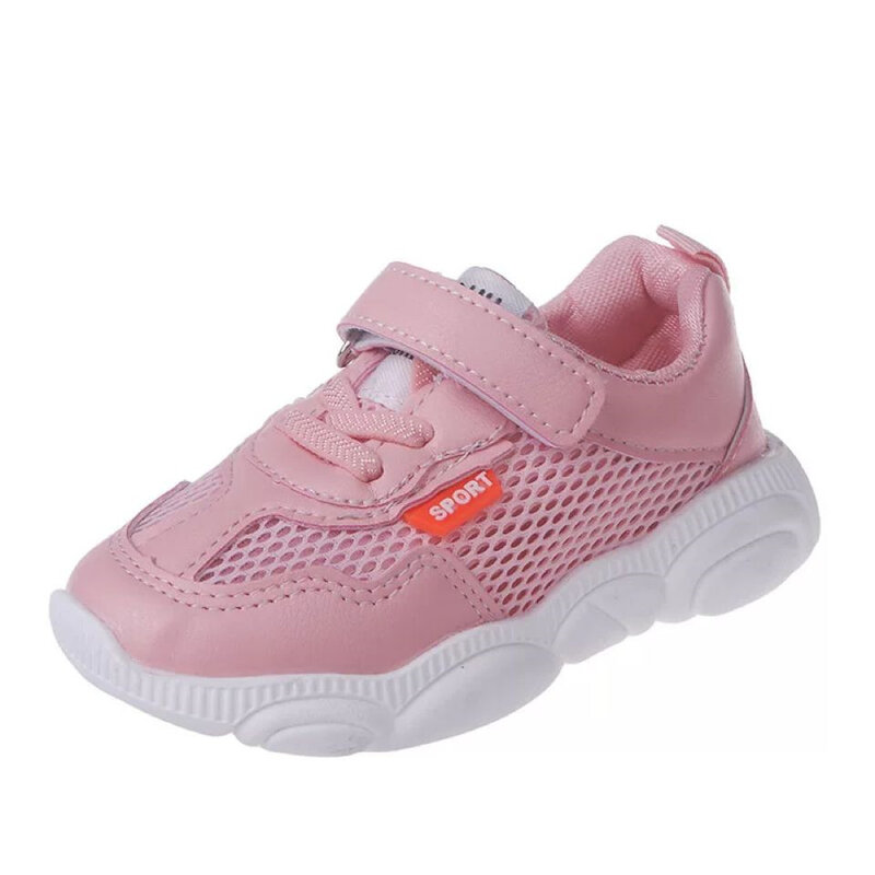 새로운 아기 신발 1-6 세 남녀 어린이 스포츠 신발 아기 부드러운 밑창 유아 신발 그물 신발 통기성 레저