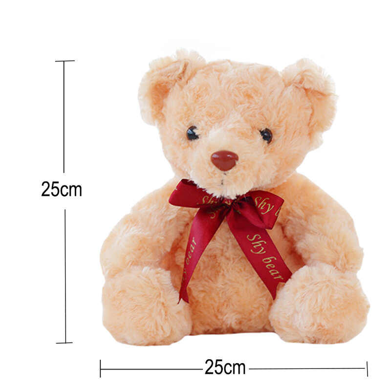 Bercahaya 25/30/50Cm Kreatif Menyala Led Warna-warni Bersinar Boneka Beruang Boneka Hewan Mainan Mewah Hadiah Natal untuk Anak-anak