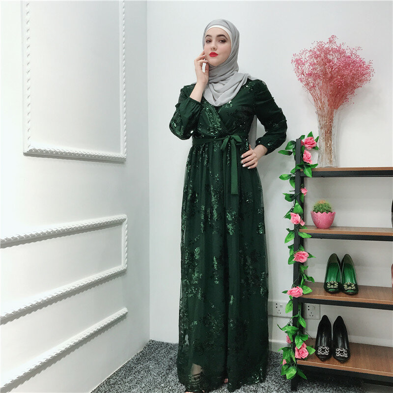 دبي فستان عربي مسلم رمضان