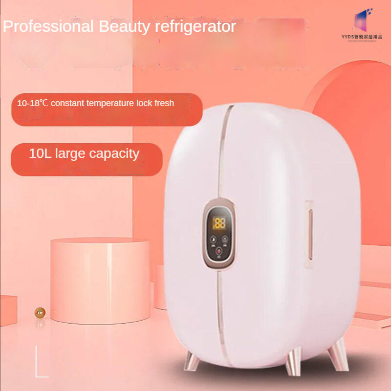 Cosméticos geladeira mini pequena geladeira única porta cuidados com a pele máscara termostato geladeira cuidados com a pele geladeira