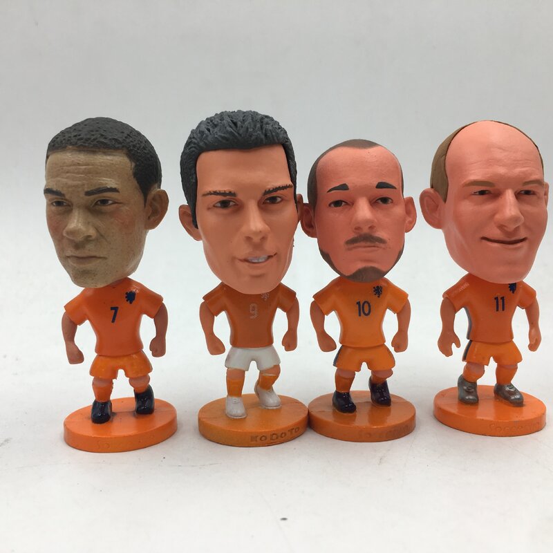 Figurine poupée en résine de 2,5 pouces et 6,5 cm de hauteur, modèle C.Ronaldo Neymar Robben et Beckham,