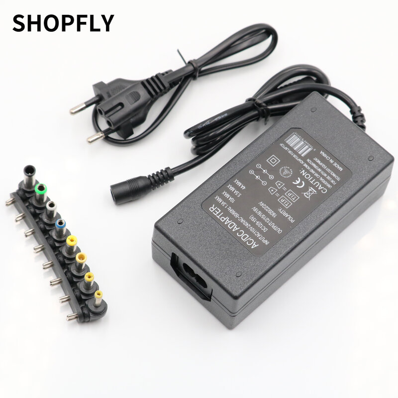 Universele Laptop Adapter 96W Led Charger Verstelbare Voeding Set 8 Afneembare Pluggen Voor Notebooks Dell Hp Toshiba Acer asus