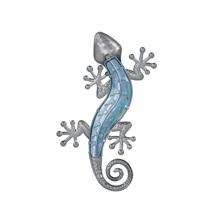 Mur de Gecko en métal, décoration de maison pour Jardin extérieur, Sculptures de statue et animaux de Jardin