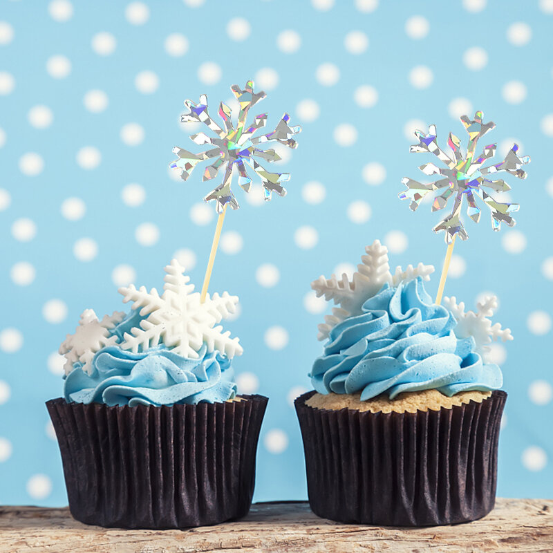 12 Pezzi Toppers Cupcake Natalizi Topper per Cupcake Compleanno Glitterato Decorazioni per Cupcake Natalizi Topper per Torte Natale per la Decorazione di Nozze di Laurea per Baby Shower 