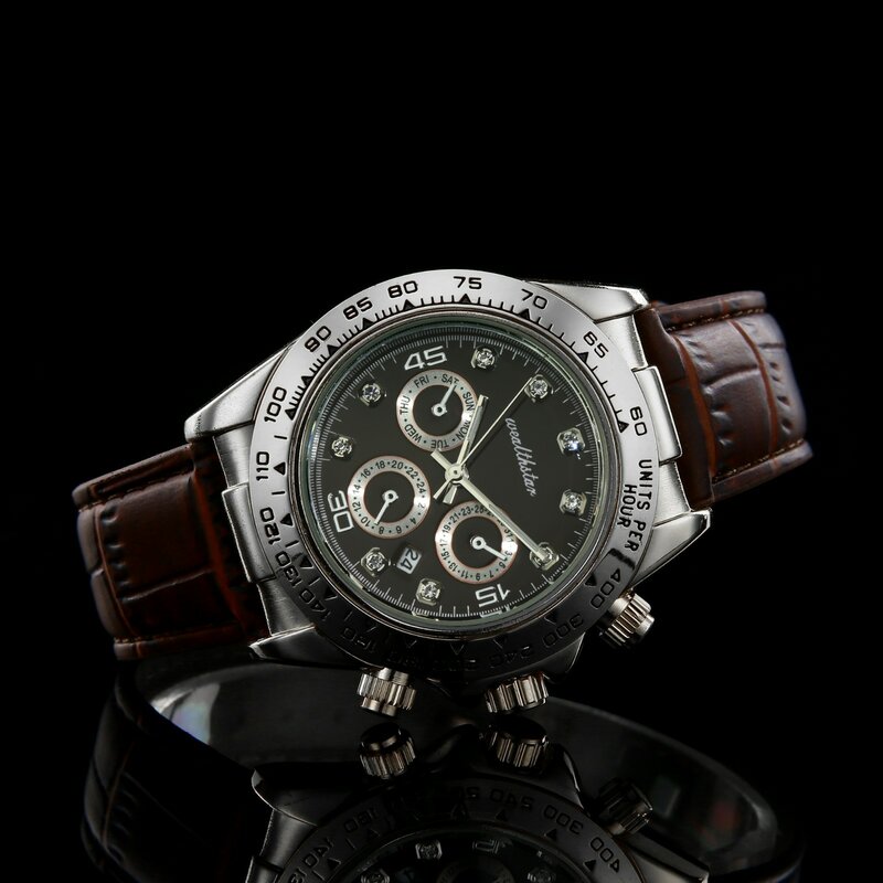 Top męskie zegarki kwarcowe moda zegarek sportowy na co dzień Auto data prezent dla mężczyzny zegarki kwarcowe damskie modne zegarki