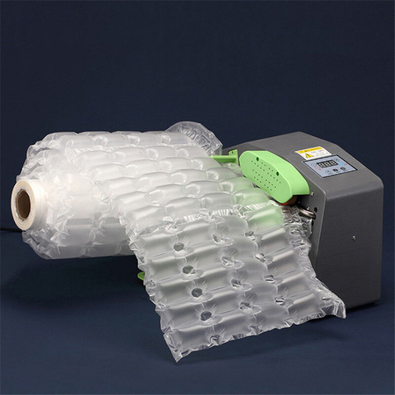 300M Puffer Aufblasbare Tasche Air Kissen Maschine Gefüllt Tasche Kürbis Film Stoßfest Rolle Film Automatische Verpackung Werkzeuge Blase Film