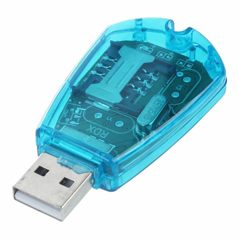 USB Điện Thoại Sim Đầu Đọc Thẻ Cho Sạc Dự Phòng SMS Với Máy Tính