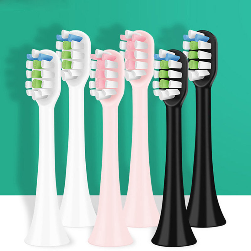 10Pcs Voor Soocas Sonic Elektrische Tandenborstel V1 V2 X1 X3U X5 Vervangende Opzetborstels Diepe Clean Zachte Haren Hoofd stofkap