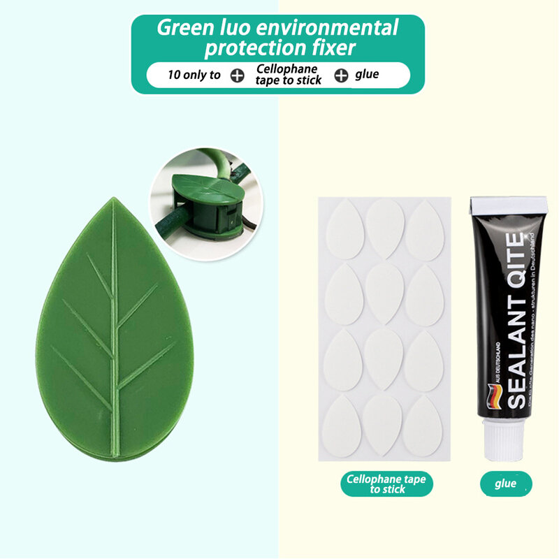 Clip de fixation en plastique ABS, créatif, pour jardin, Patio en acrylique vert, retenue en plastique Fujiman
