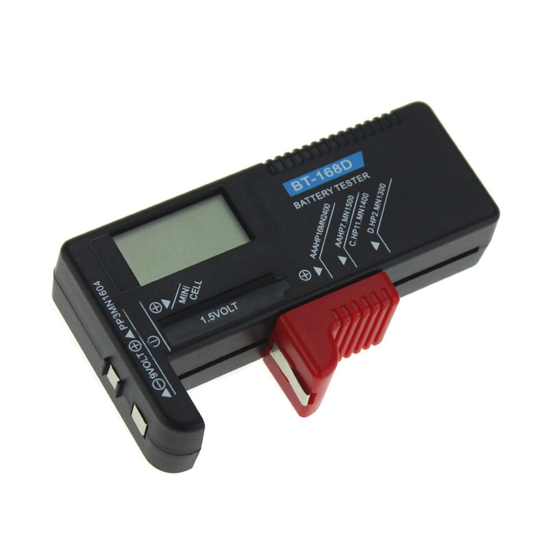 Pilas AA/AAA/C/D/9/1.5V, pilas de botón universales, medidor codificado por colores, indicador de voltaje, comprobador de potencia, Hot BT-168 PRO