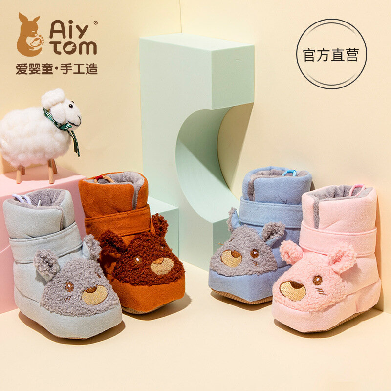 Neugeborenen Baby Warme Stiefel Winter Schuhe für Mädchen und Jungen Weichen Sohlen Pelz Schnee Stiefel Wanderschuhe für Ein-jahr-alte Babys