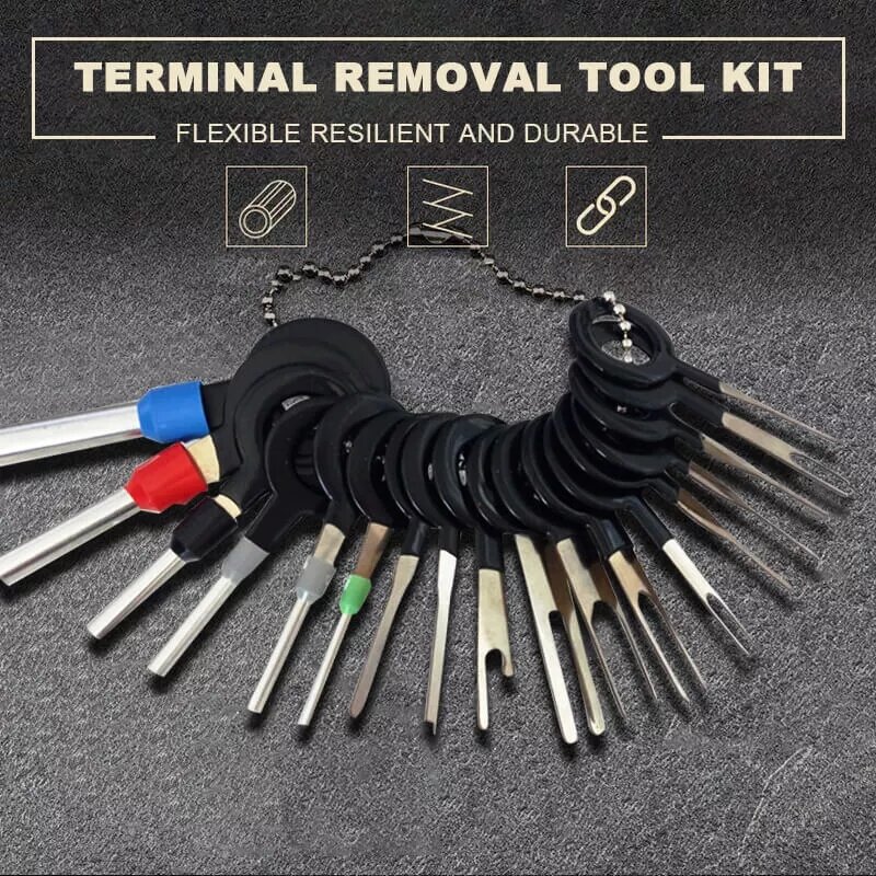 11/18/26pcs Car Puller Tool Kit Set Automotive Wires Terminals Remover Auto Repair Tool Stylus Pins Hand Tooling Car Accessories