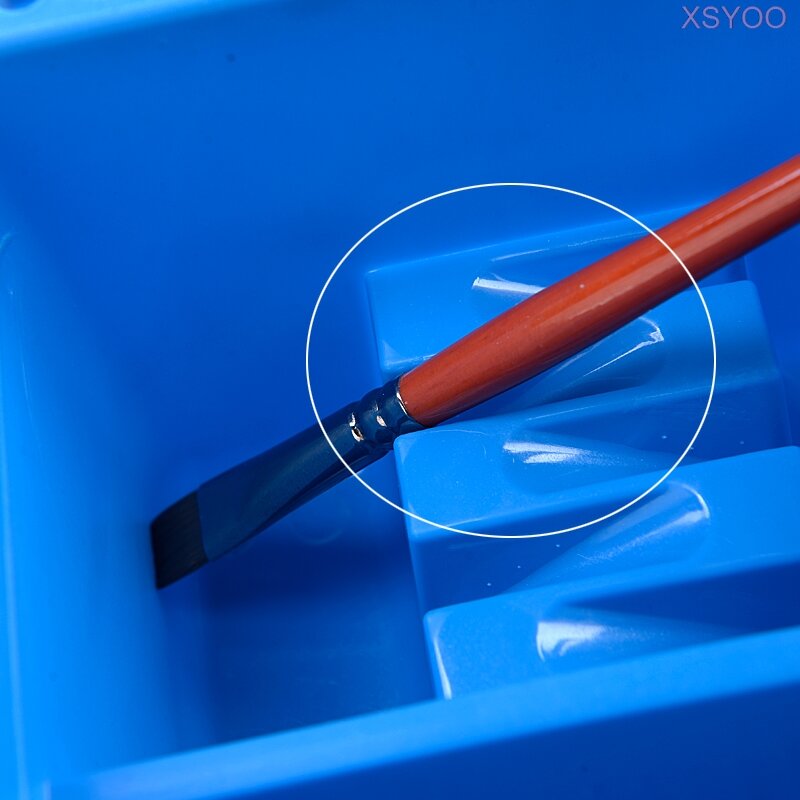 Pinsel Waschen Eimer 12 Loch Multifunktions Kunststoff Waschen Stift Barrel Pinsel Washer Box Einfache Reinigung Trocknen Kunst Liefert
