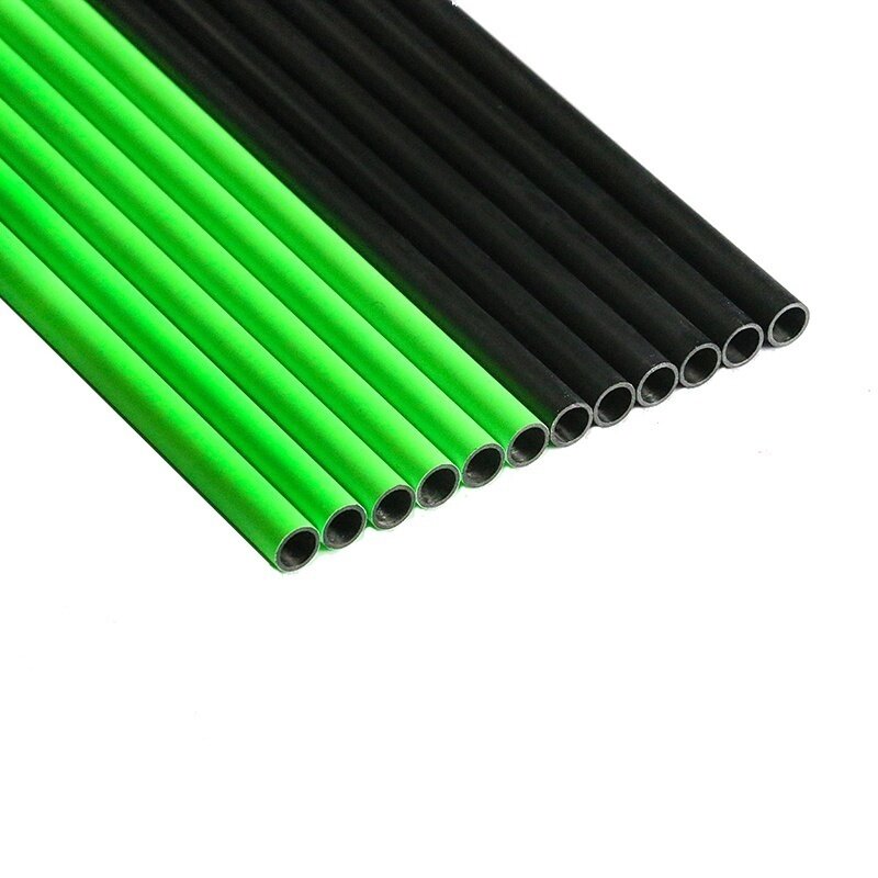 Flechas de carbono id6,2 mm, sp300-600 de paletas, arco largo inglés recurvado, para tiro con arco, 12 Uds.