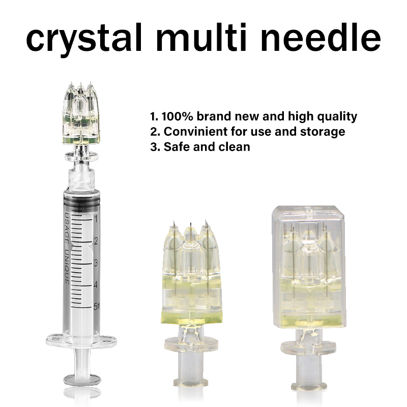 Agulha 5pin da agulha de mesotherapy multi agulha para o injetor cutâneo cosmético do enchimento do cosmético 5pin multi agulha de cristal