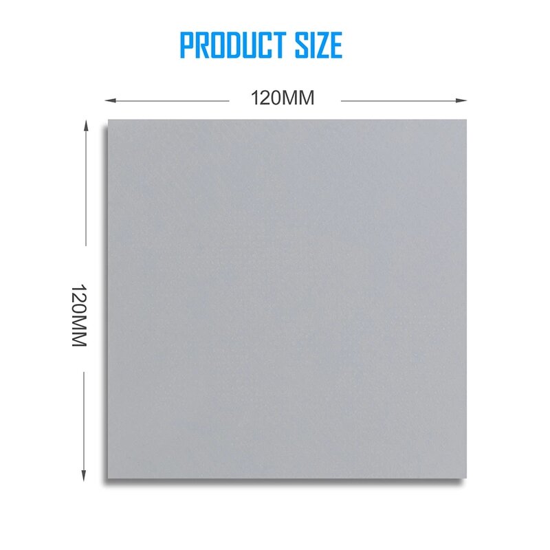 Zezzio almofada térmica dissipação de calor suave almofada de silicone cpu/placa gráfica gpu placa-mãe graxa de silicone multi-tamanho 16.8w/mk