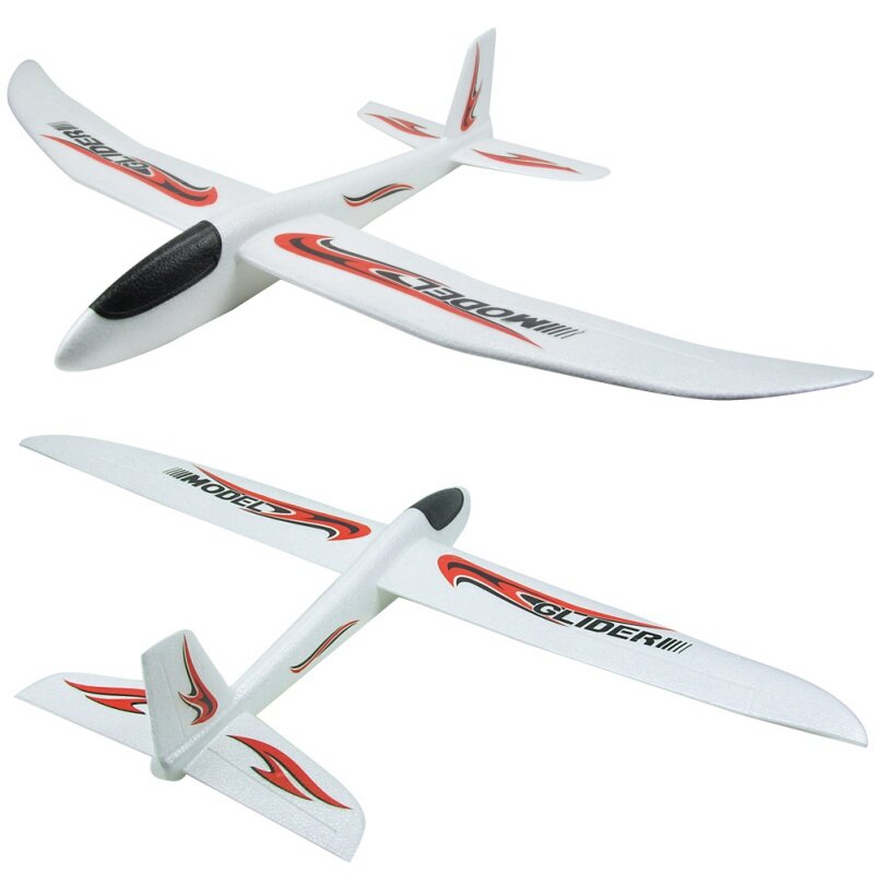 Avião de espuma de 99cm, lançamento manual, brinquedo para crianças, esportes ao ar livre