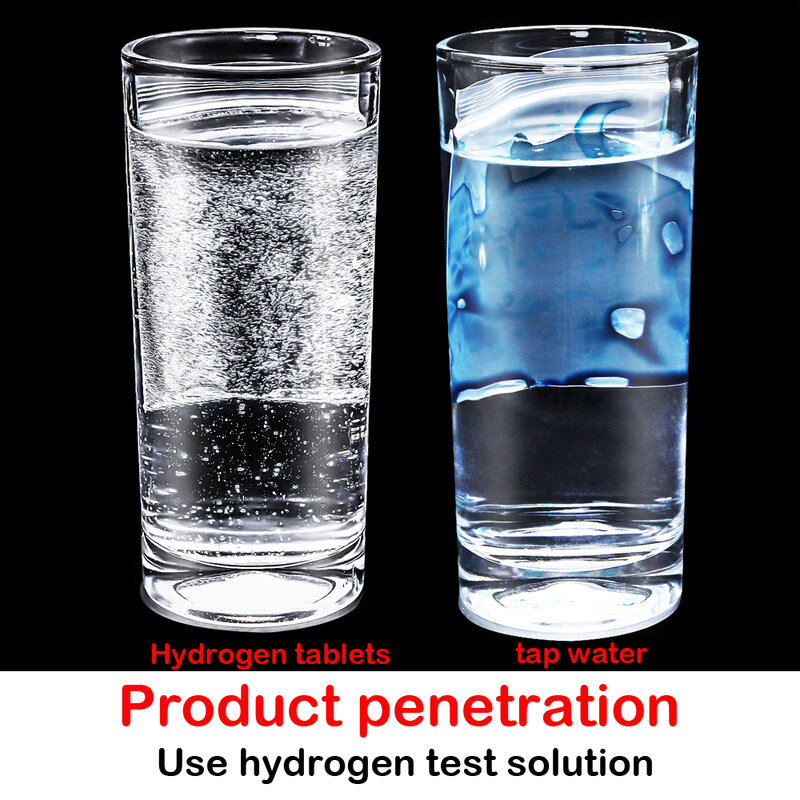Comprimés d'eau alcaline à haute teneur en hydrogène, 400 ML/Pc, 10 000ppb, pour boisson saine, 5 pièces