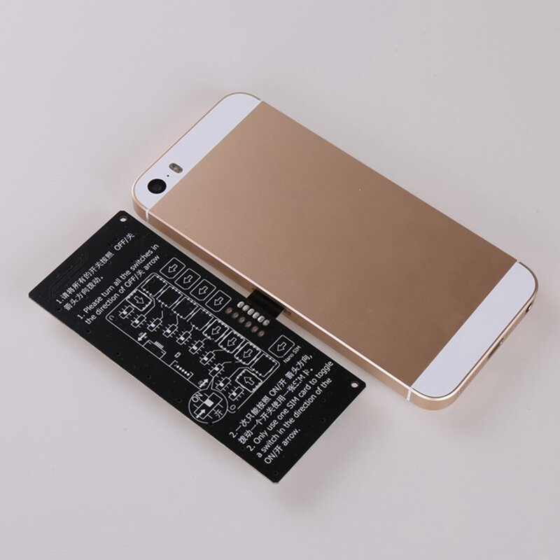 Адаптер для 10-слотовой SIM-карты, считыватель мультиsim-карт Mini SIM Nano с независимым переключателем управления для iPhone5/6/7/8/X
