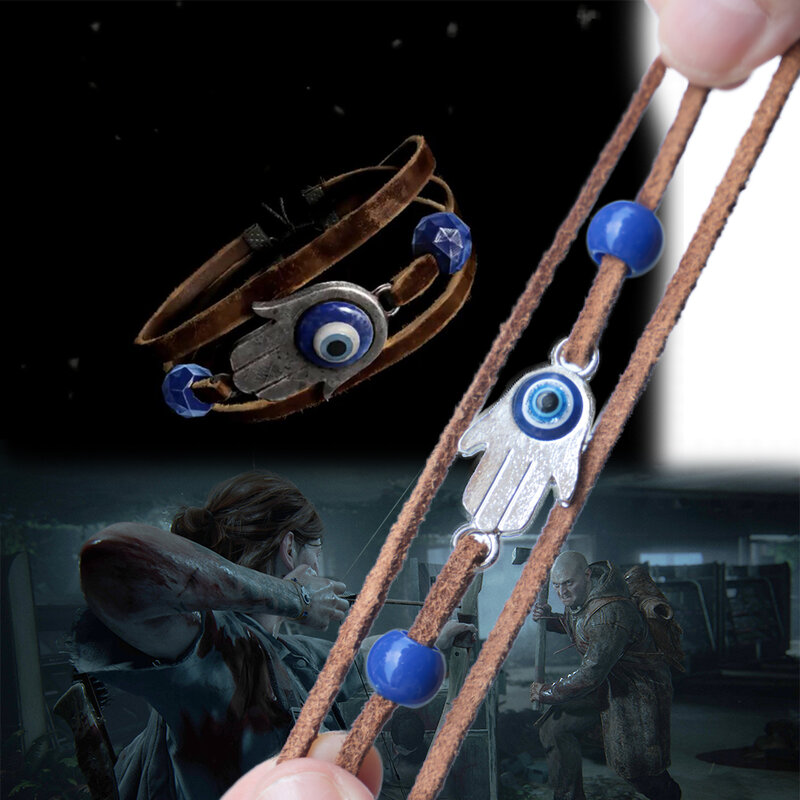The Last of Us 2 Part II bracciale wlan Dina Devil's Eye Blue Beads bracciale accessori di gioco nuovo
