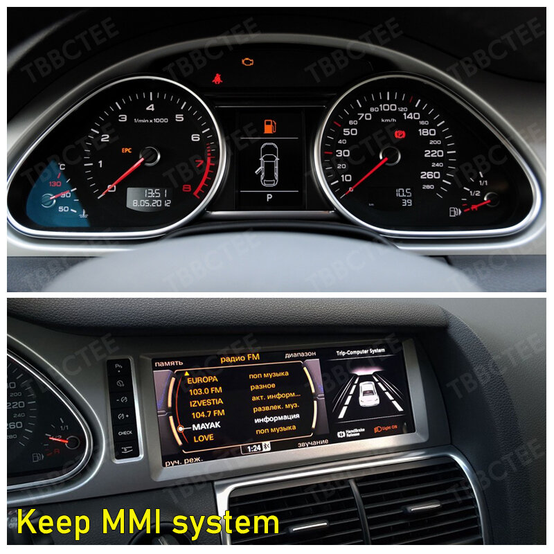 Автомобильный мультимедийный плеер, Android 9,0, 8 ядер, 4 + 64 ГБ, для Audi Q7, 4L, 2005 ~ 2015, GPS-навигация, MMI 2G, 3G, радио, стерео, DVD, Wi-Fi
