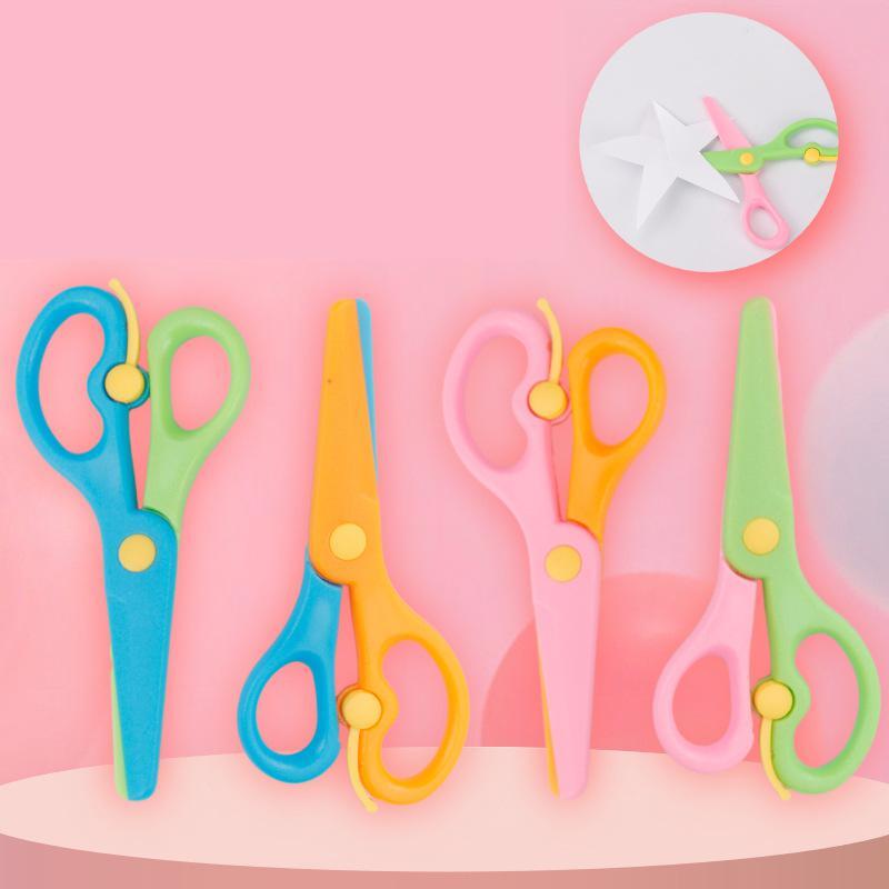 Cartoon Kids Safety Scissors Paper Cutting Cute Animal Gift Stationery School Office Supplies