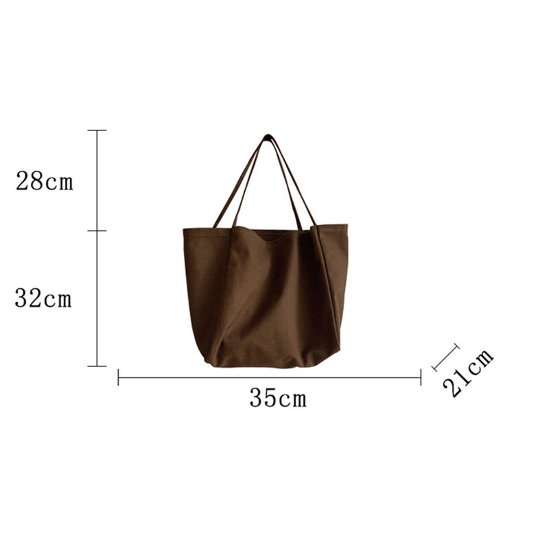 Simple bolso de totalizador de la lona de las mujeres de gran capacidad bolso de bandolera de Color de diseño bolso de compras de reutilizable bolsos para niñas