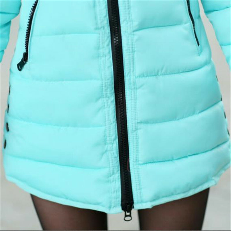 2021 herbst Winter frauen Neue Koreanische Stil Dünne Warm Lässige Kapuze Jacke Kleidung