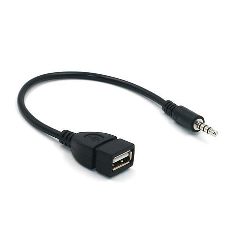USB Gadgets 3.5mm Audio AUX Jack To USB 2.0 Type A Female OTG Converter Adapter Cable Accessoriesp3