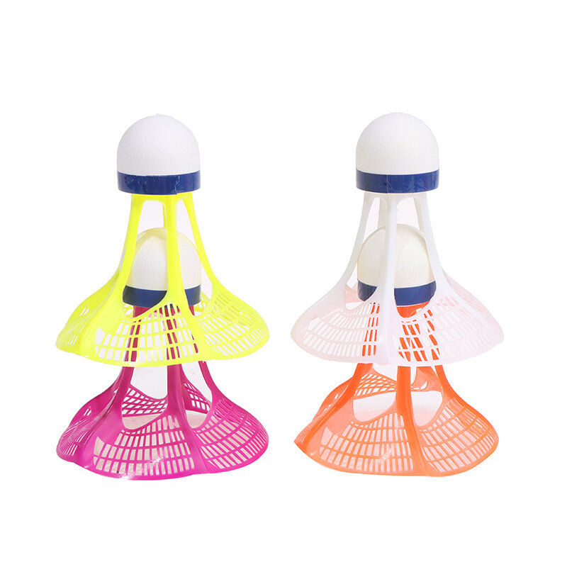 Bola plástica de nylon para badminton, bola de plástico estável de resistência para badminton