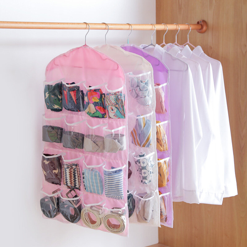 Snailhouse-armario plegable de 16 rejillas, bolsa colgante para puerta de pared, ropa interior, organizador de almacenamiento de zapatos, artículos diversos