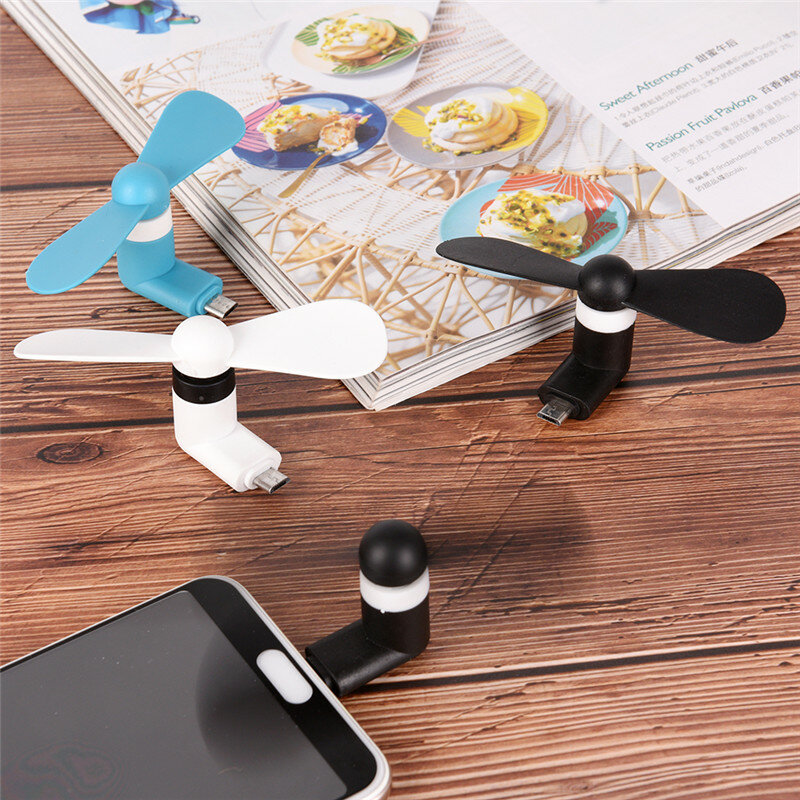 2In1 Portable Mini Electric Fan Cooling Cooler Cell Phone For Android XIAOMI\Samsung easy to carry around