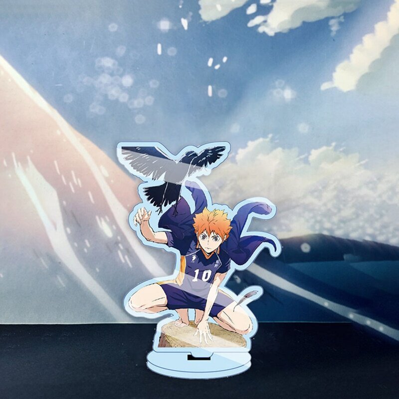13センチメートルアクリル用スタンドアニメhaikyuuフィギュアデスクプレートモデルアニメモデルのおもちゃアクションフィギュアの装飾のギフト