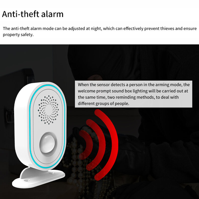 TUGARD P31 Wireless Tuya Smart Life WIFI Alarm System With Door Sensor Siren Apps Remote Control Home Security Burglar Kit