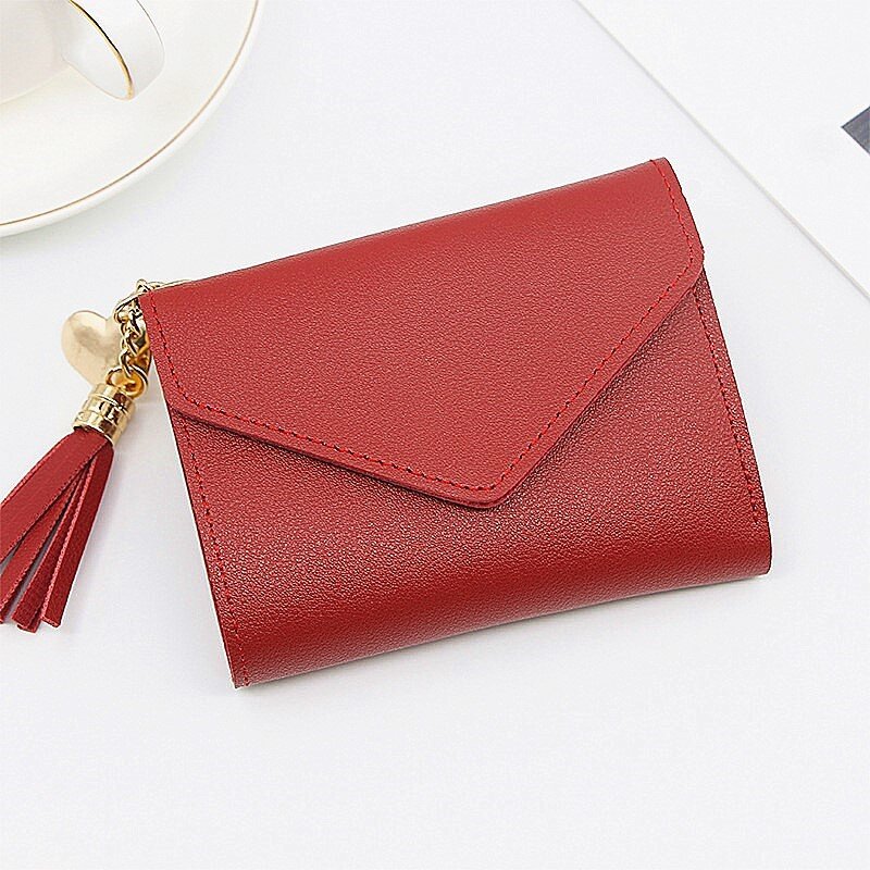 2020 neue Mini Quaste Brieftasche Frauen Mode Geldbörse Weiblichen Mini Brieftaschen Koreanische Studenten Schöne Geldbörse Weiblichen Kleine Brieftaschen