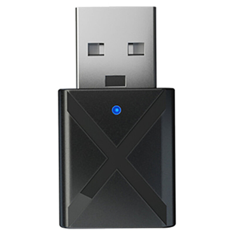 USB 블루투스 5.0 수신기 어댑터, 2 인 1 무선 오디오 어댑터, 3.5mm AUX