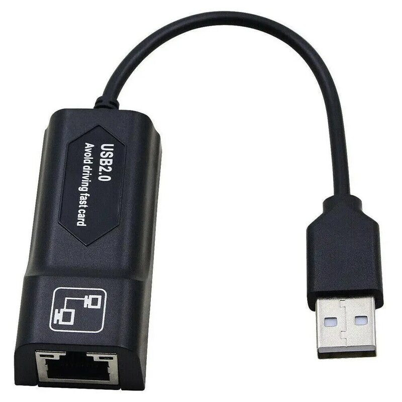 Adaptador Ethernet LAN reductor de búfer USB 2,0 a RJ45 para Fire TV 3 / TV Stick Gen 2, convertidor de tarjeta de red, usb Lan, Plug + Play