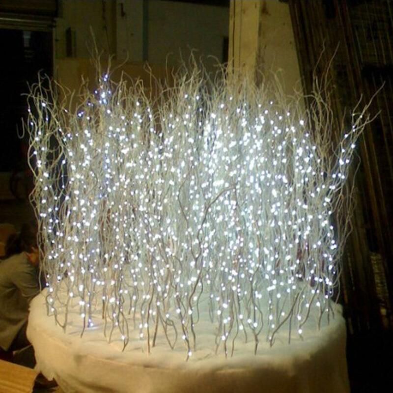 Led String Licht Zilver Draad Fairy Warm Wit Garland Home Wedding Party Kerst Decoratie Aangedreven Door Accu Beslag Usb 10M
