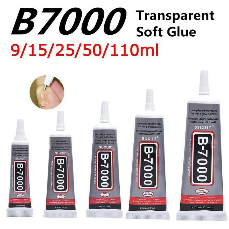B7000-pegamento fuerte para pantalla de teléfono móvil, B-7000 adhesivo de punto de reparación, pegamento para joyería, vidrio, sin estimulación, pegamento Uv