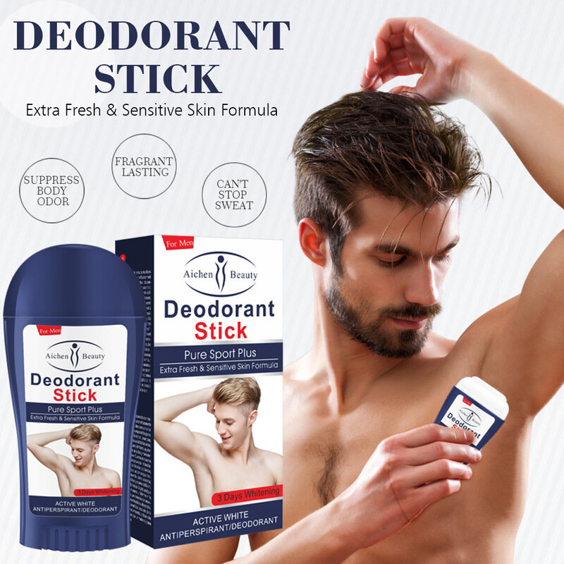 Aichun 50Ml Stik Deodoran Anti Keringat Penghilang Bau Badan Penghilang Bau Badan Penghilang Keringat Di Bawah Lengan untuk Pria