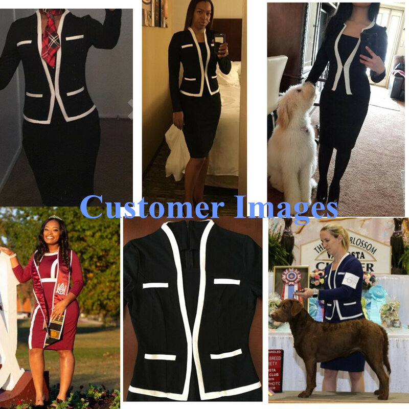 Women Dress Suit Jacket Bodycon Ladies Office Formal Business Work Wear Elegant Midi Pencil Dresses Vintage Clothes Size 4XL 5XL